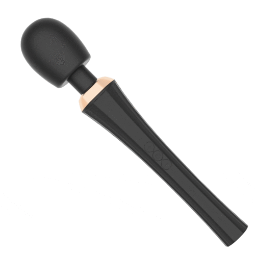 Acmejoy - 5 Frequency 3 Speed Full Body Massage Wand Vibrators Black Vibrators