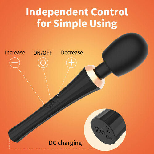 Acmejoy - 5 Frequency 3 Speed Full Body Massage Wand Vibrators Vibrators