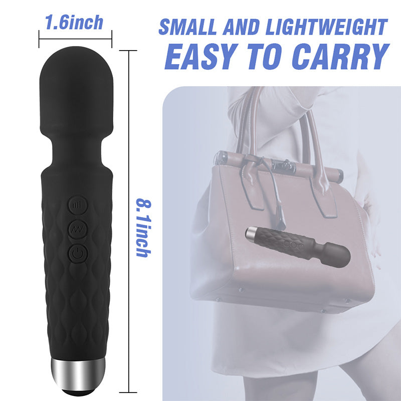 AcmeJoy 8 Speeds 20 Frequencies Vibrating AV Clitoral G-Spot Massager Vibrators
