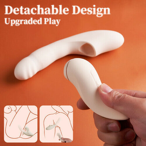 Acmejoy - 4 IN 1 APP Control Thrusting Sucking Heating G-spot Vibrators Detachable Stimulator Vibrators