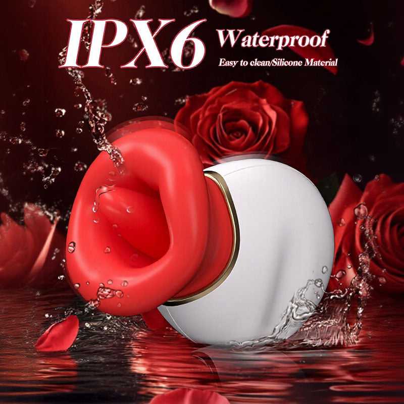 Seraphina - Mouth Tongue 4 In 1 Licking& Biting & Sucking & Vibrating Clitoral Vibrator Vibrators