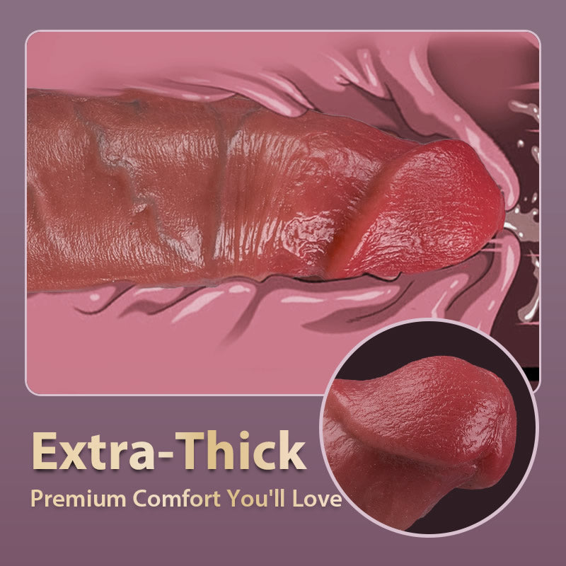 Beckett - 8.66” x 1.57” Big Shot Vibrating Dildo Vibrator Remote Control Adult Sex Toys Dildos