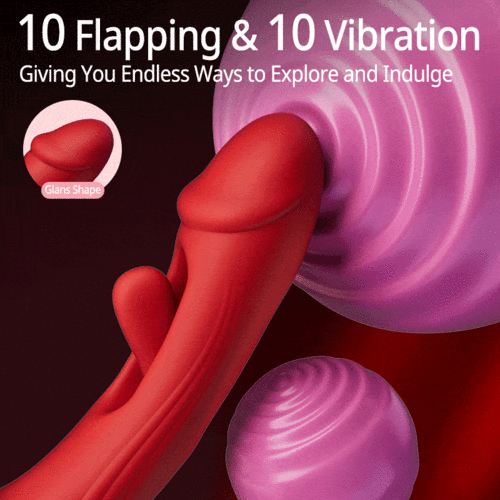 Acmejoy- Rose Rotation Tongue Licking Flapping Vibrator Vibrators