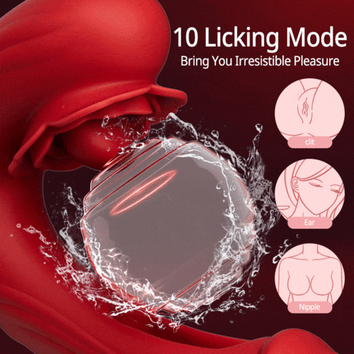 Acmejoy- Rose Rotation Tongue Licking Flapping Vibrator Vibrators