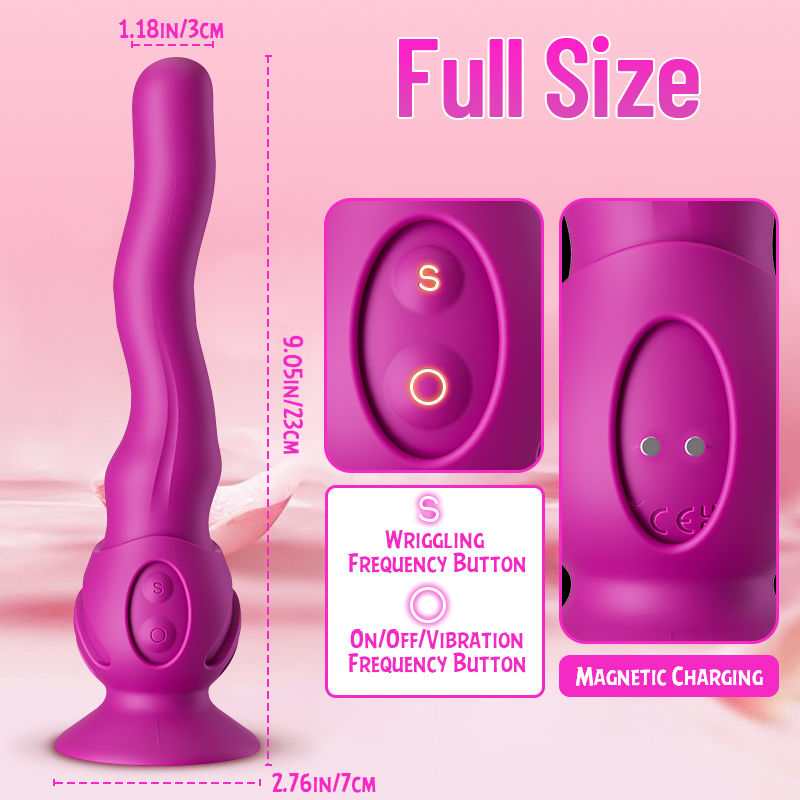 New Wriggling Technology Vibrator With Detachable Suction Cup Vibrators