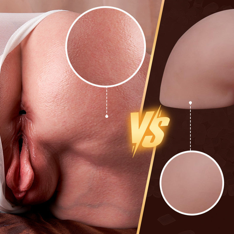 Luna - Dual-Layer Silicone Hip with Lifelike Jelly Texture, Odorless & Durable Realistic Butt Masturbators