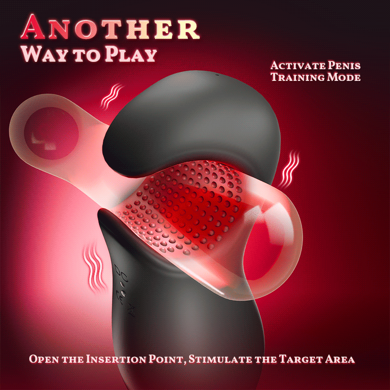 【Non-Stop Extraction】Enchantment - 9 Vibrations 4 Suctions Clamping Suction Oral Simulation Male Stroker Masturbation Cup