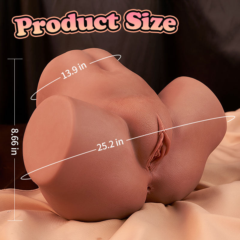 Sara Harlow - 6.4 lbs Brown Sex Doll Ass – TPE Pocket Pussy with Soft BBW Butt, Tight Vagina & Anal Realistic Butt Masturbators