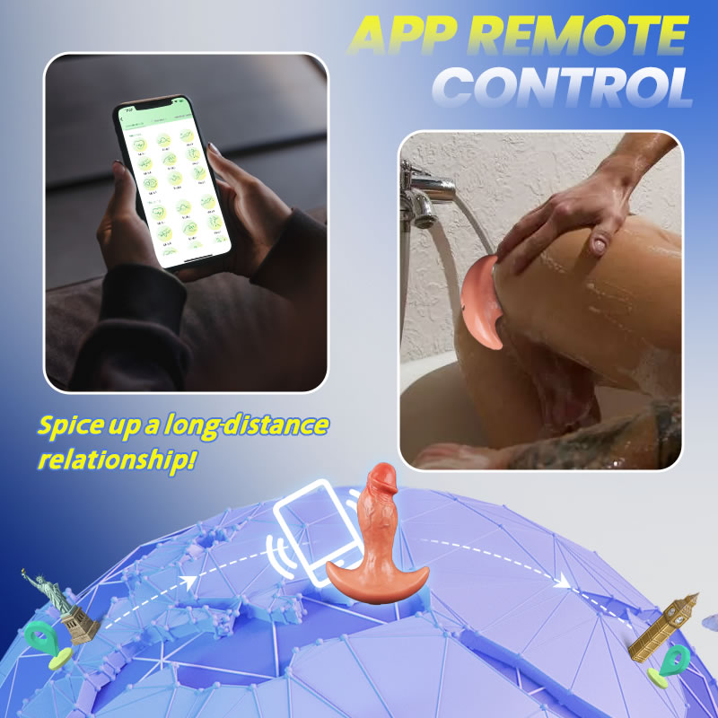 Levi - APP & Remote Control 360° Rotating Vibrating Butt Plug Anal Dildo for Men Women Anal Toys