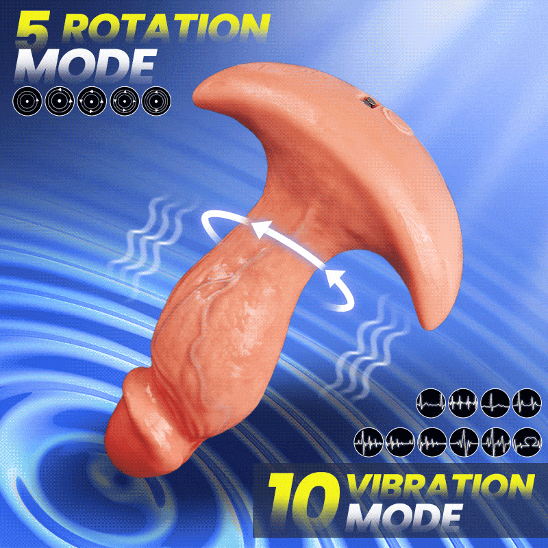 Levi - APP & Remote Control 360° Rotating Vibrating Butt Plug Anal Dildo for Men Women Anal Toys