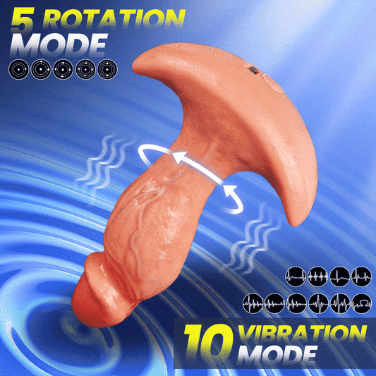 Levi - APP & Remote Control 360° Rotating Vibrating Butt Plug Anal Dildo for Men Women Anal Toys
