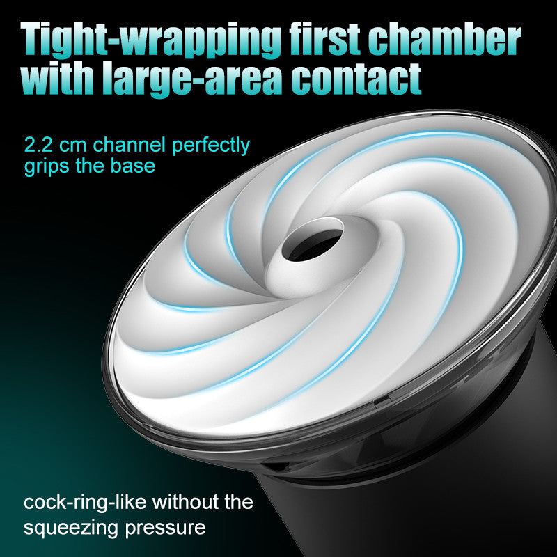 【Suck You Hollow】Bliss - 9 Suction Modes & Powerful Vibration 2.8x Wide Sleeve Electric Male Stroker Masturbation Cup