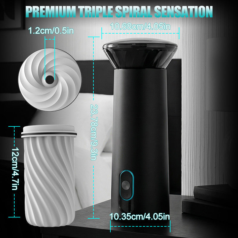 【Suck You Hollow】Bliss - 9 Suction Modes & Powerful Vibration 2.8x Wide Sleeve Electric Male Stroker Masturbation Cup