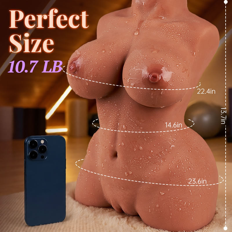 Jane Rivera 10.7 lbs Brown TPE Realistic Figure with Soft Touch & Detailed Design Masturbators