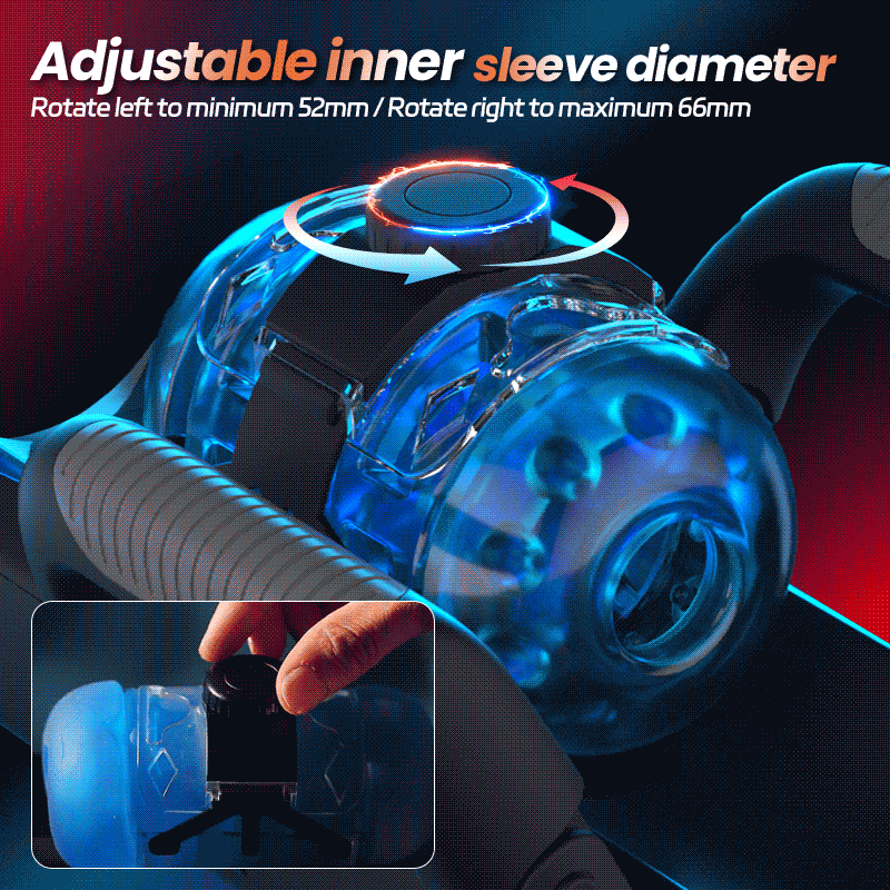 Venom - Long 12CM & 700 Strokes/Min Telescopic Adjustable Tightness Phone Stand Automatic Male Stroker Masturbation Cup