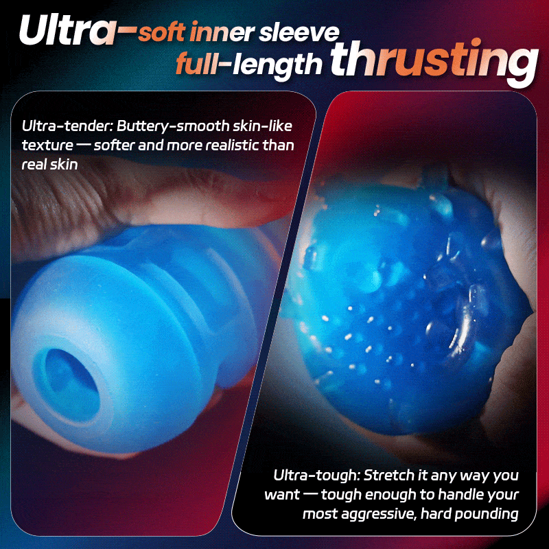 Venom - Long 12CM & 700 Strokes/Min Telescopic Adjustable Tightness Phone Stand Automatic Male Stroker Masturbation Cup