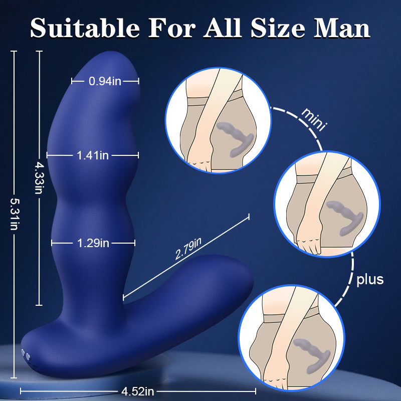 Remote Control 360° Rotating Prostate Massager For Advanced Player Anal Toys