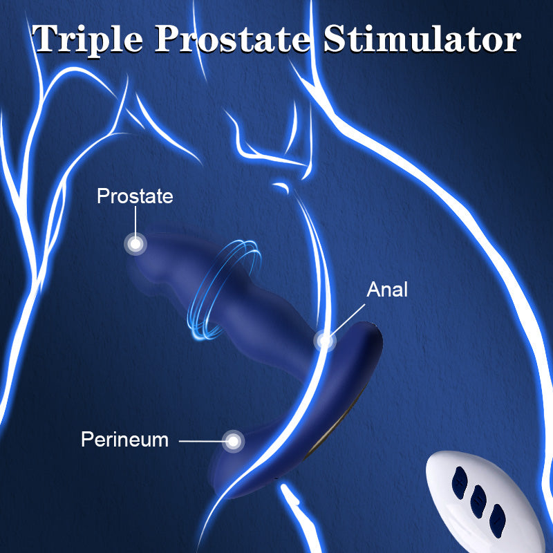 Remote Control 360° Rotating Prostate Massager For Advanced Player Anal Toys