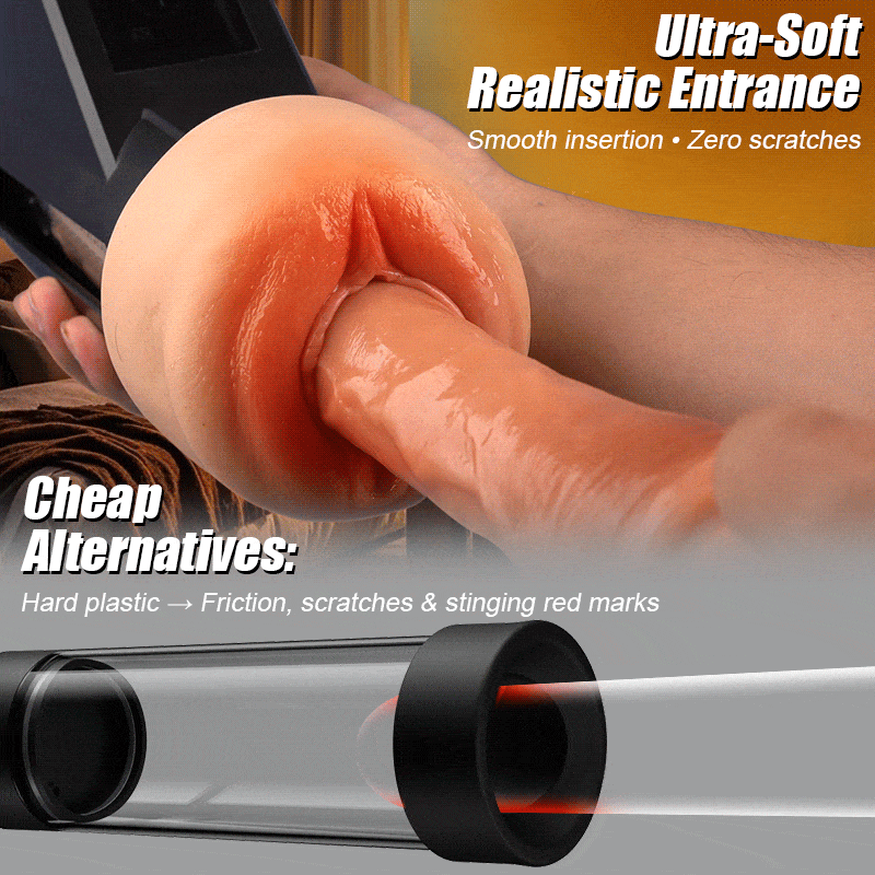 Ravish - Flesh-like Sleeve Long-lasting Suction Clear Guidance Automatic Male Masturbator Masturbation Cup
