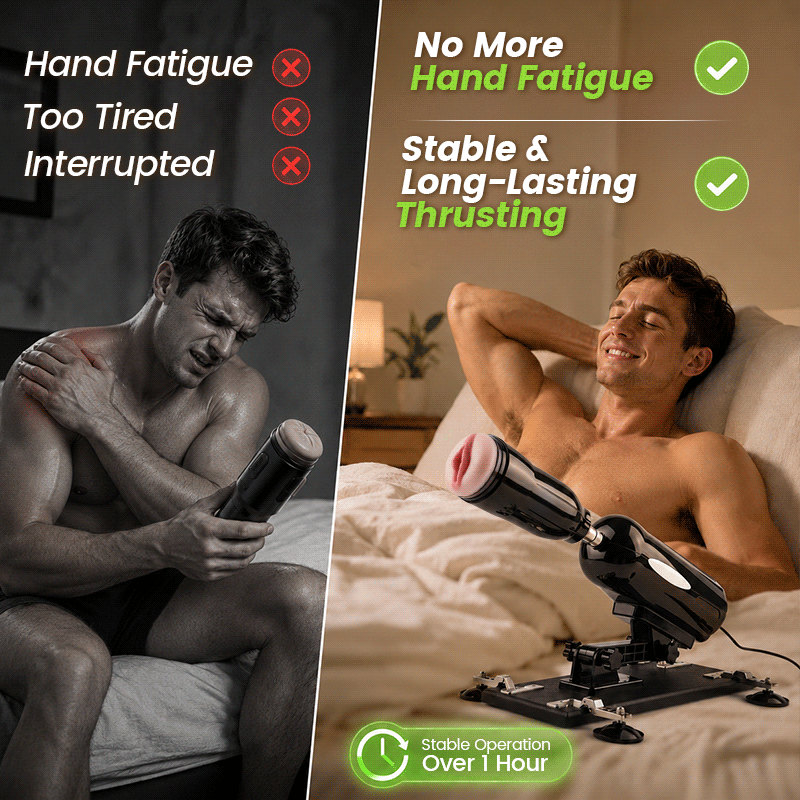 Blaze - Hands-Free Powerful Thrusting Dual Pleasure Sex Machine Masturbation Cup