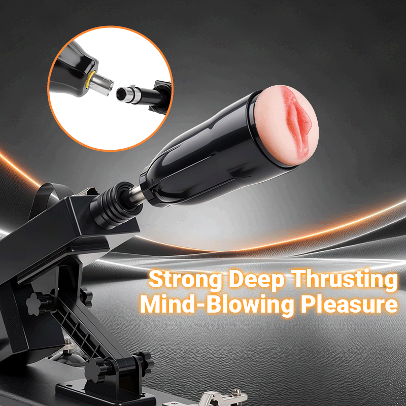 DualStorm - Double Entry Automatic Thrusting Sex Machine for Men with Realistic Experience Masturbation Cup