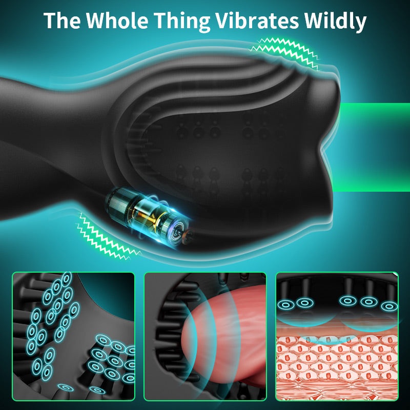Alex - Stamina Training Endurance Builder Intelligent Twisting Multi-Frequency Vibration Glans Trainer Masturbation Cup