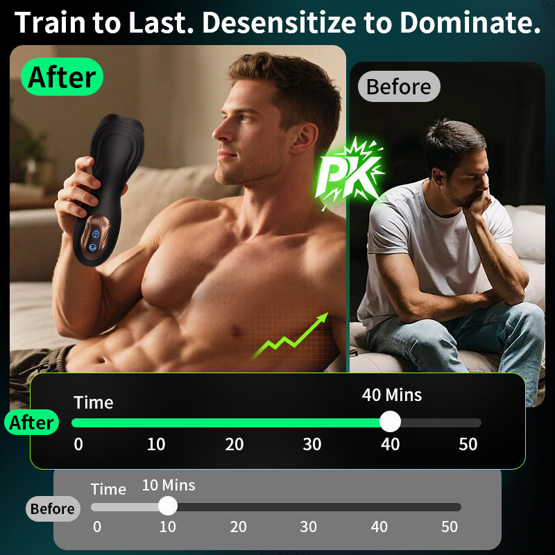 Alex - Stamina Training Endurance Builder Intelligent Twisting Multi-Frequency Vibration Glans Trainer Masturbation Cup