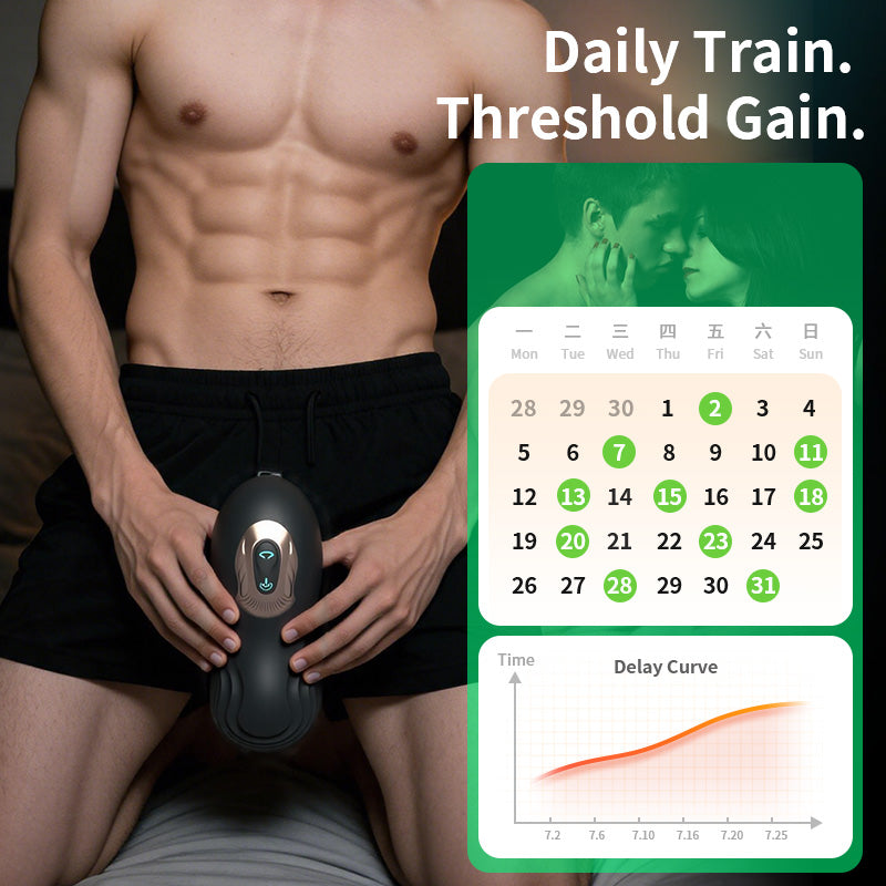 Alex - Stamina Training Endurance Builder Intelligent Twisting Multi-Frequency Vibration Glans Trainer Masturbation Cup