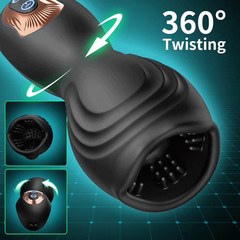 Alex - Stamina Training Endurance Builder Intelligent Twisting Multi-Frequency Vibration Glans Trainer Masturbation Cup