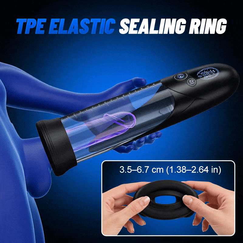 BathFun Pro - AI Pressure-Controlled 9 Vacuum Training LCD Real-Time Pressure Display 58dB Penis Pump Penis Pumps