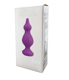 Adrien Lastic Amuse Purple Silicone Plug Medium - Flexible Silky Touch Hypoallergenic
