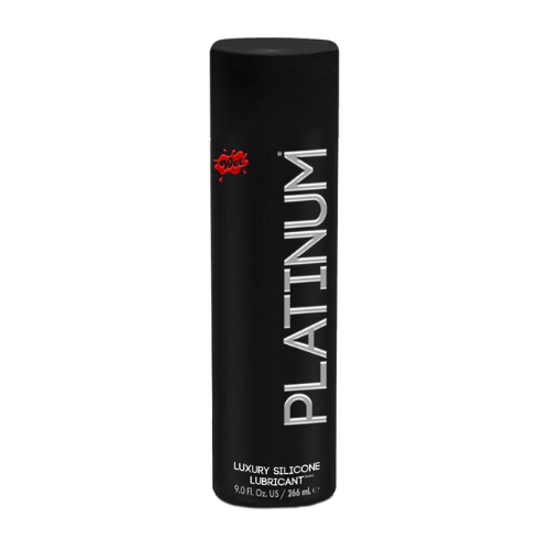 Wet Platinum Silicone Lubricant 9.0 Fl Oz 266ml Luxury Black Bottle