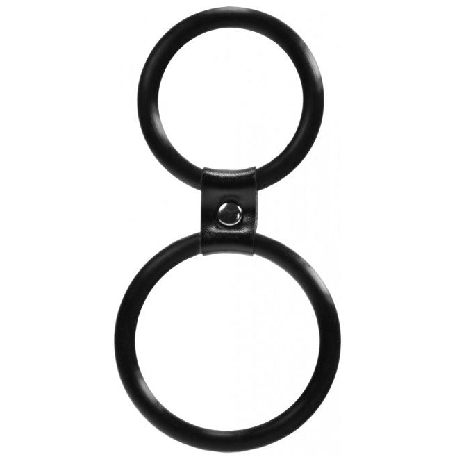 Me You Us Dual Rings Shaft and Balls Ring – Silicone Ring