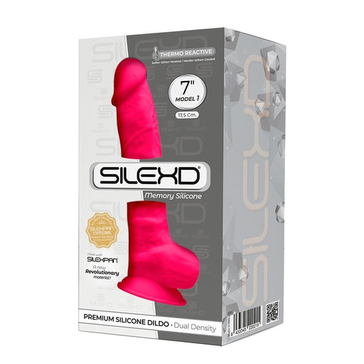 Silexd Premium Silicone 7 Inch Dildo – Flexible and Firm Silicone Dildo