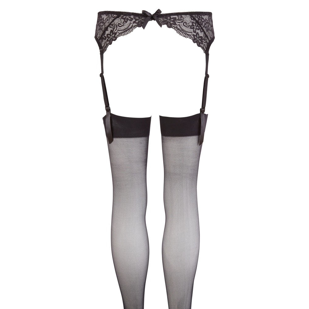 NO:XQSE Suspender Set – Waterproof Lace Suspender Belt and Stockings