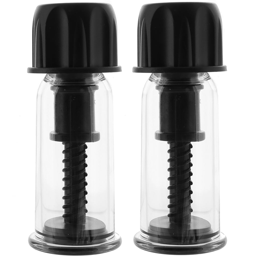 nipple play Vacuum Twist Suckers in Black Bondage and Fetish > Nipple Stimulators & Clamps