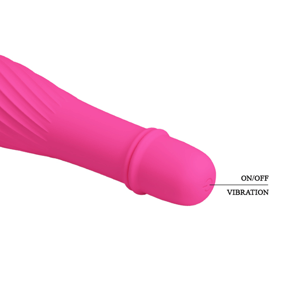 Solomon Mini Vibrator – Silicone Small Vibrator with Swirl Tip