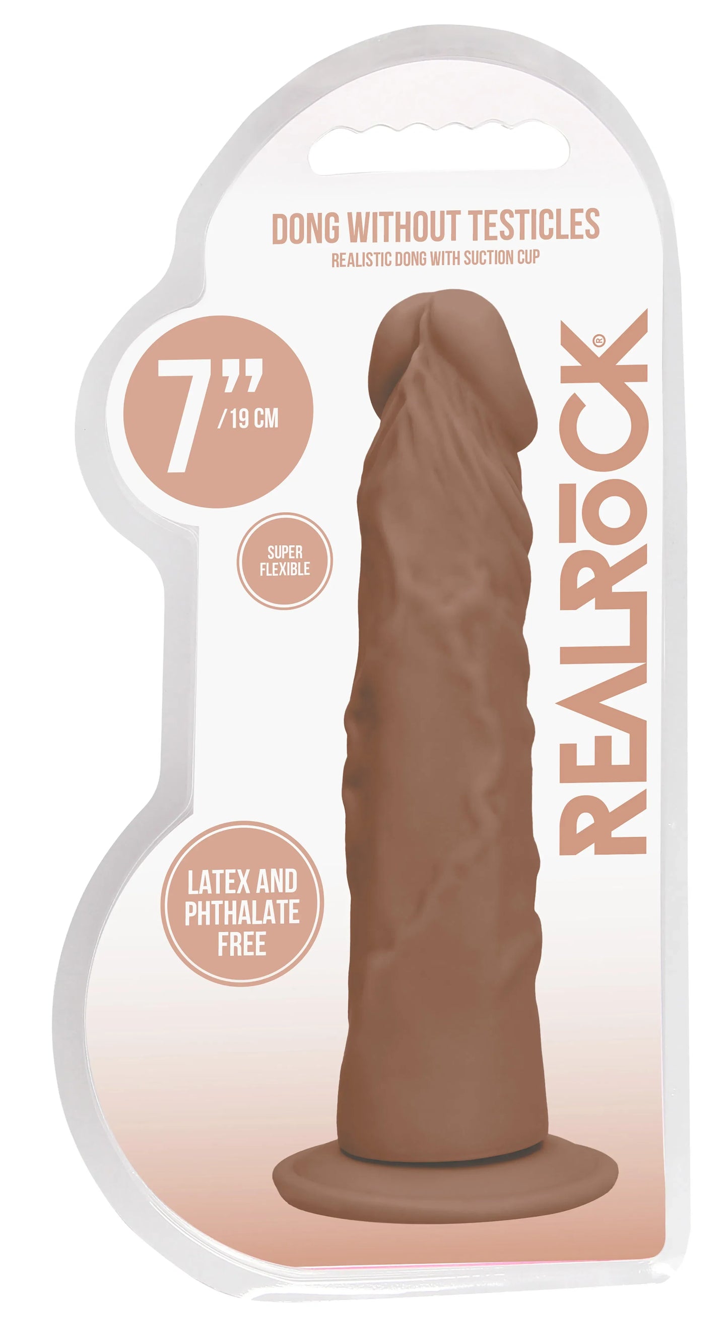 Realrock 7 Inch Realistic Dildo – Phthalate-Free Skin TPE Dildo