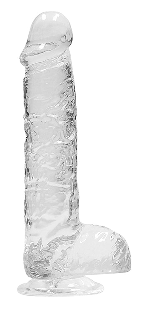 RealRock 6 Inch Transparent Crystal Clear Dildo – Realistic Body-Safe Dildo