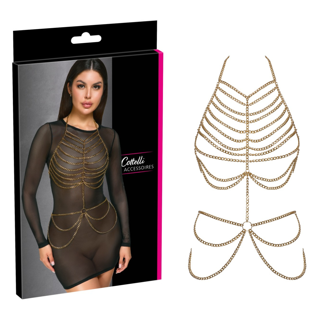Cottelli Body Chain – Glamorous Adjustable Body Jewelry Accessory