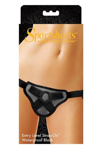 Entry Level Waterproof Strap-On Harness for Beginners Black