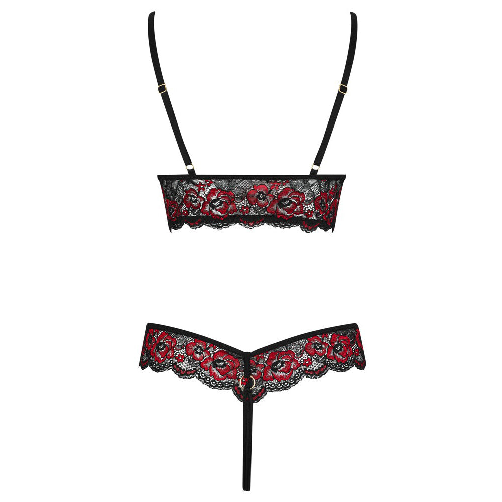 Cottelli Floral Lace Crotchless Bodysuit – Seductive Lingerie