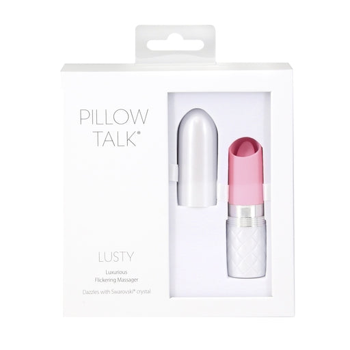 Pillow Talk Lusty Flickering Massager Pink Clitoral Vibrator