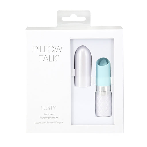 Pillow Talk Lusty Flickering Massager Teal Clitoral Vibrator