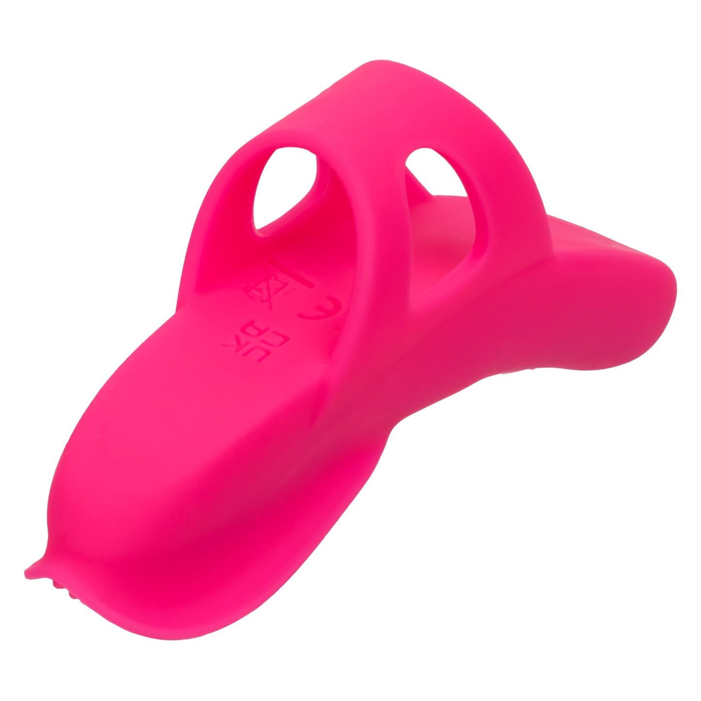 Neon Vibes The Nubby Vibe Pink Silicone Finger Teaser with 10 Functions and Rechargeable