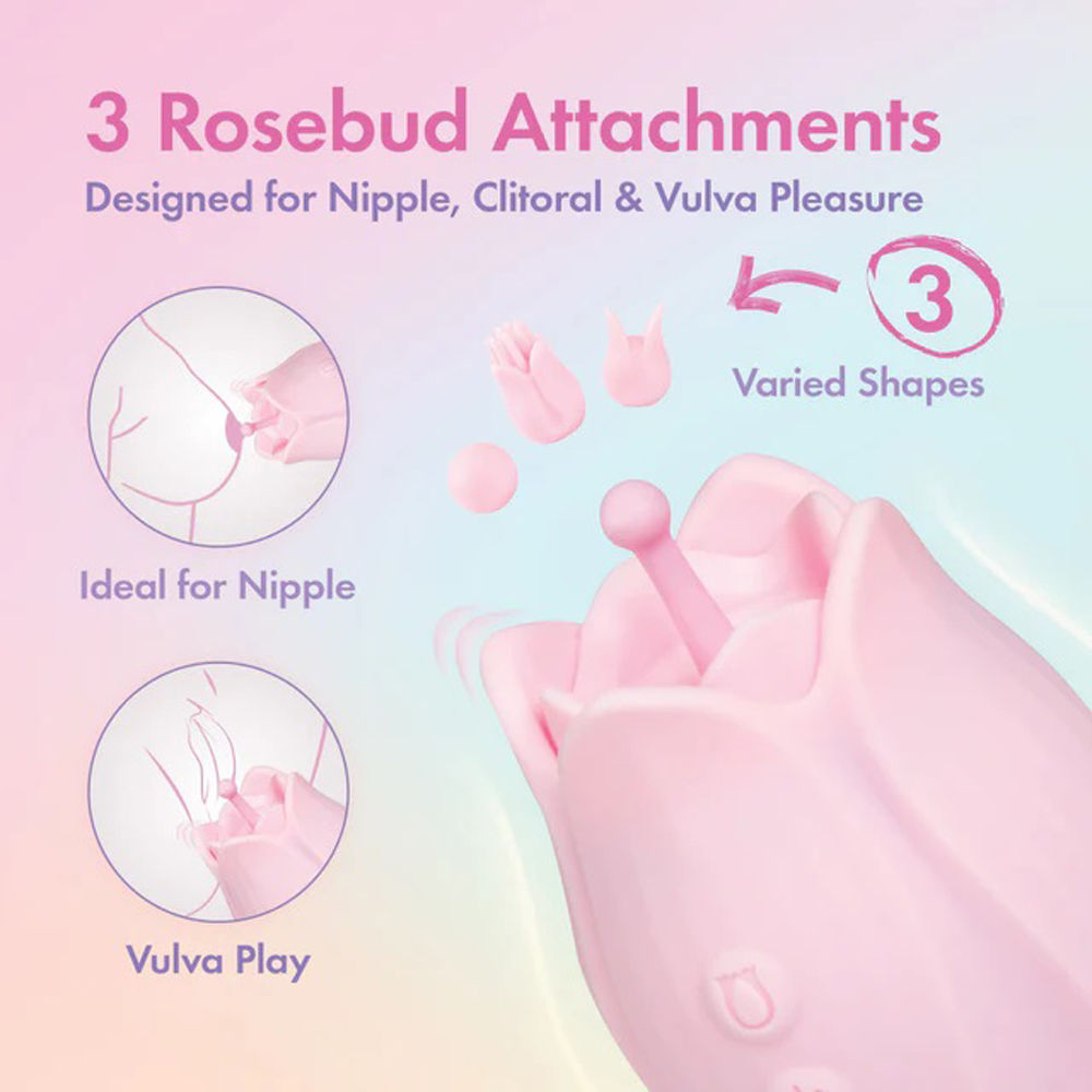 Play With Me Romantic Rose Pink Wireless Clitoral Vibrator