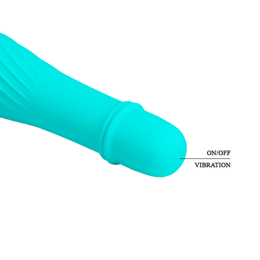 Solomon Mini Vibrator – Silicone Small Vibrator with Swirl Tip
