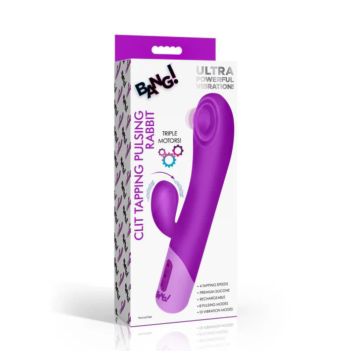 Clit Tapping Pulsing Rabbit (Purple) – Dual-Stimulation Rabbit Vibrator