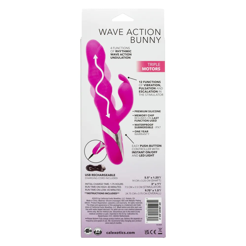 Enchanted Wave Action Bunny (Pink) – Dual Motor Rabbit Vibrator
