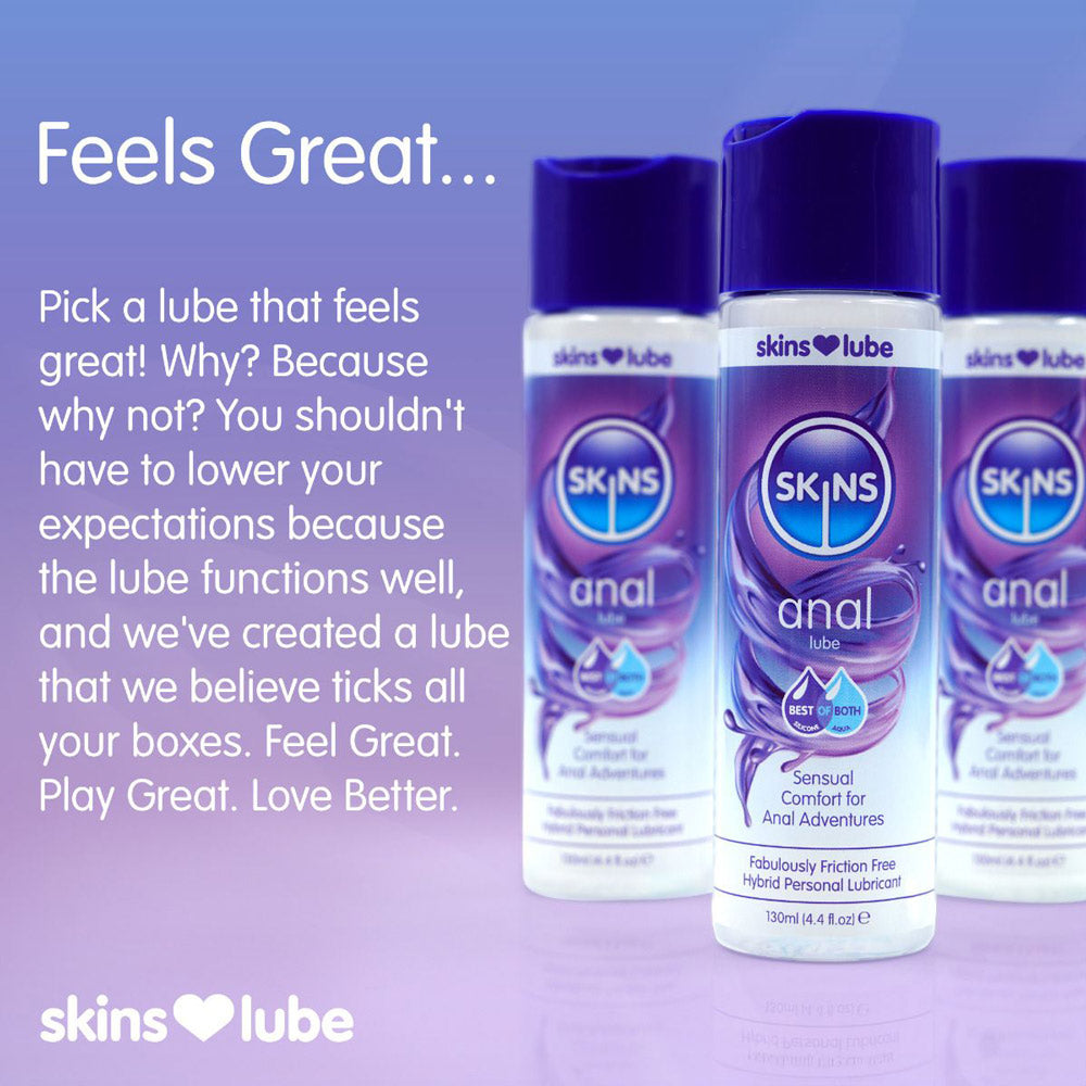 Skins Anal Hybrid Silicone And Waterbased Lubricant 130ml